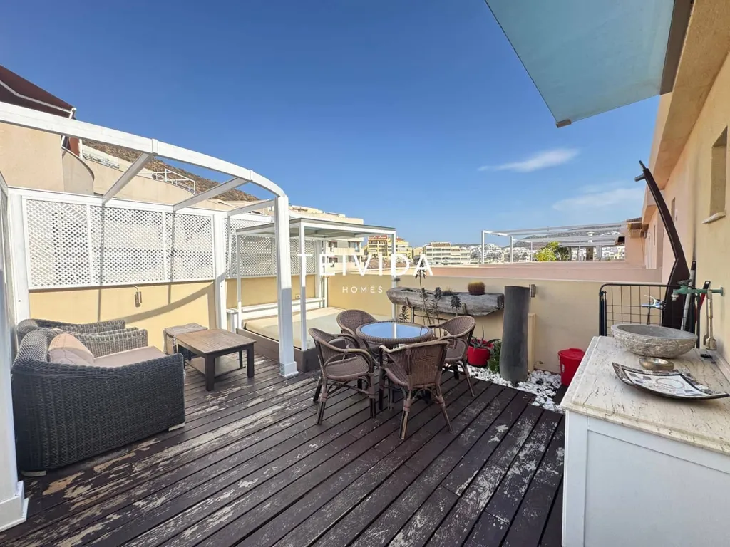 Terrace - Penthouse with Sea View in Palm-Mar