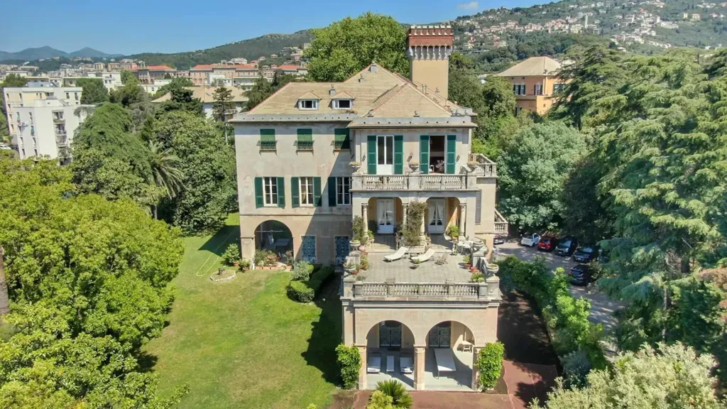 Vue aérienne - Noble Apartment with Private Chapel in Genoa