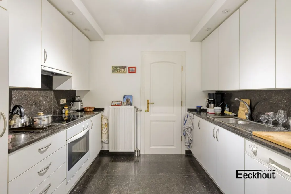 Cucina - Apartment with Park View in Oostende