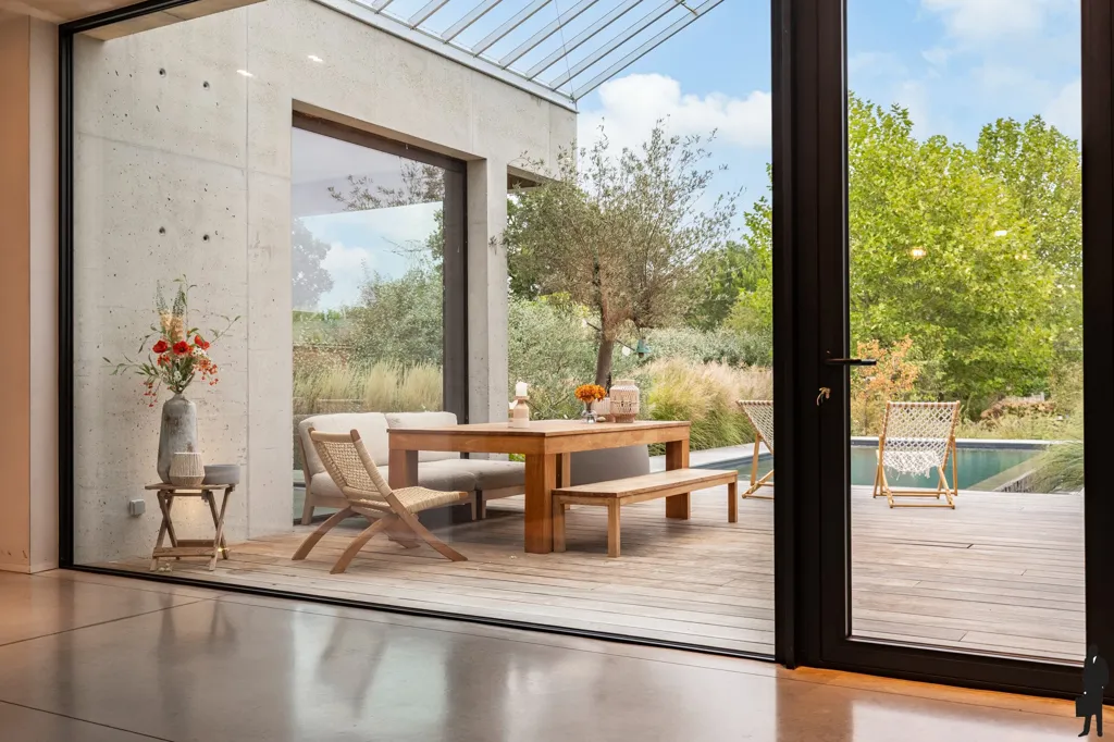 Terrass - Architect's Villa with Infinity Pool in Olmen
