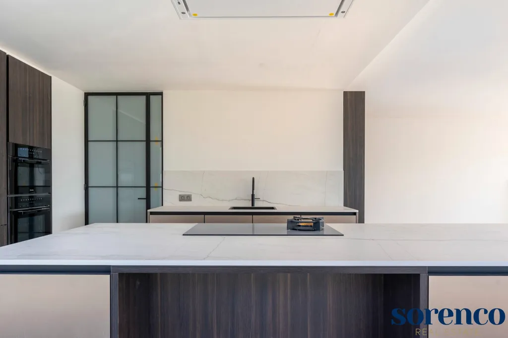 Cuisine - Penthouse avec Terrasse Panoramique à Anvers
