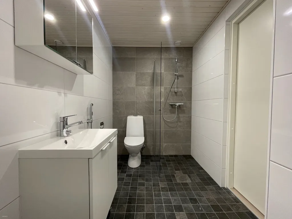 Salles de bain - Modern Studio with Balcony in Espoo Olari