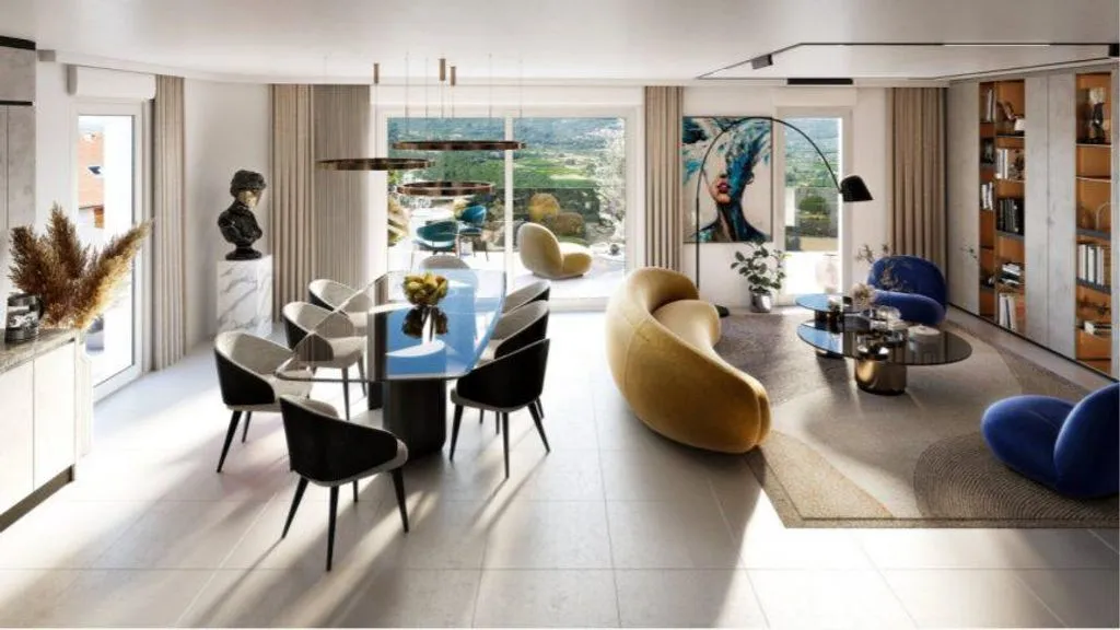 Söögituba - Luxury Apartment with South-East Balcony in Archamps
