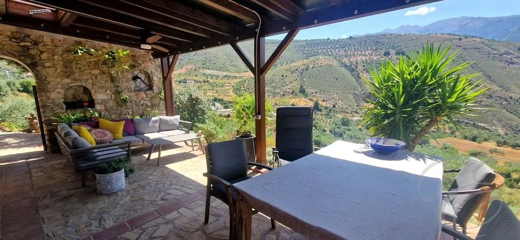 Terrace - Detached Country House with Pool in Alcaucín