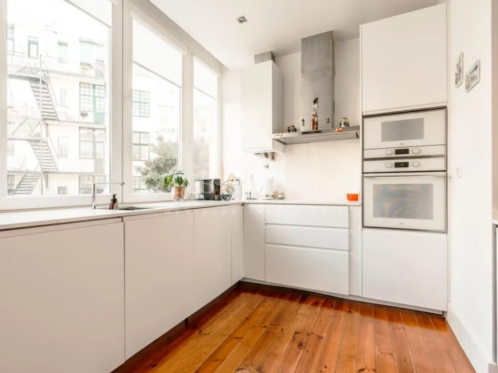 Köök - Luxury Apartment with High Ceilings in Lisbon