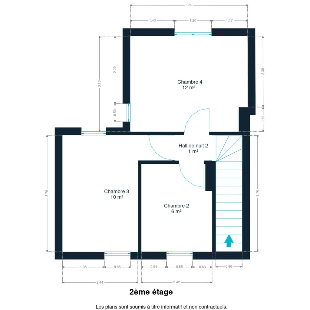 Plaan - Charming House with Courtyard in Evere