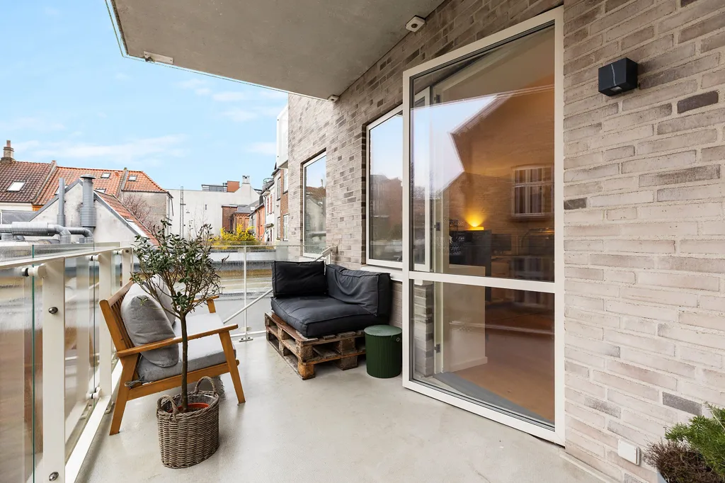 Balcon - 2-Bedroom Apartment with Balcony in Aarhus