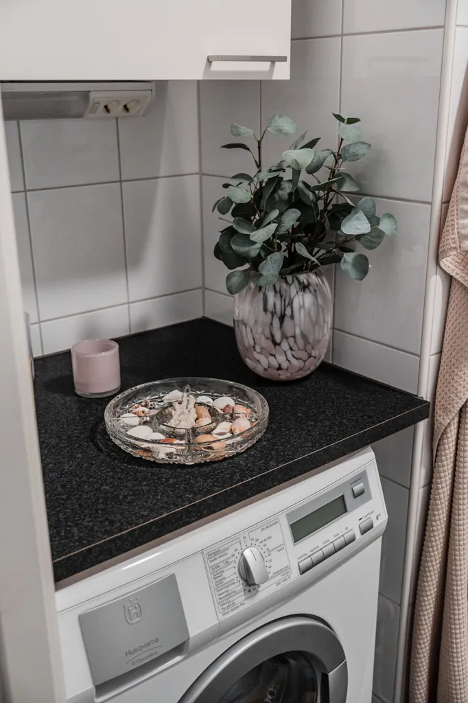 Buanderie - Compact 1-Bedroom Flat with Garden View in Uppsala