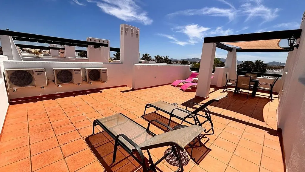 Terrass - T2 Apartment with Pool in Alhama de Murcia