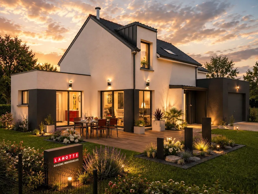 Esterno - Contemporary House with Garage in Brecé