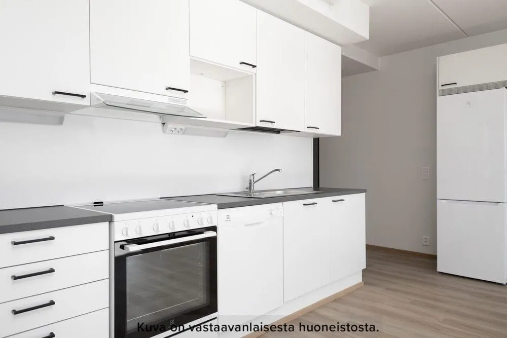 Köök - New Apartment with Glazed Balcony in Espoo