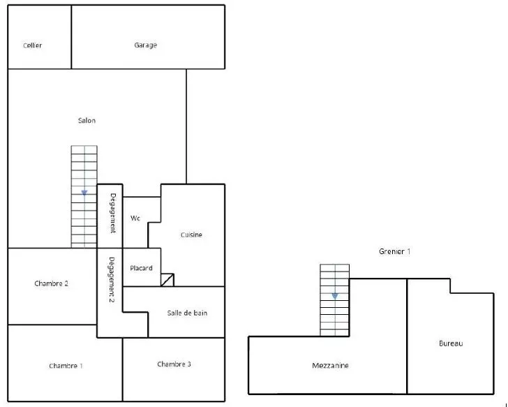 Plan - Maison au Calme avec Jardin à Caychac