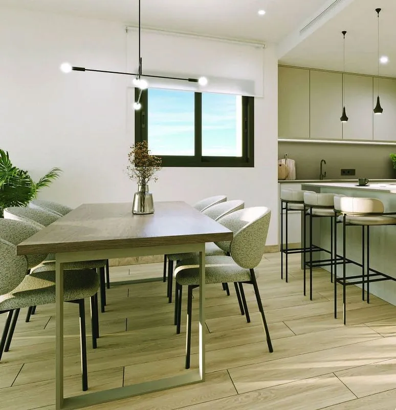 Köök - 3-Bedroom Apartment with Pool in Torrevieja