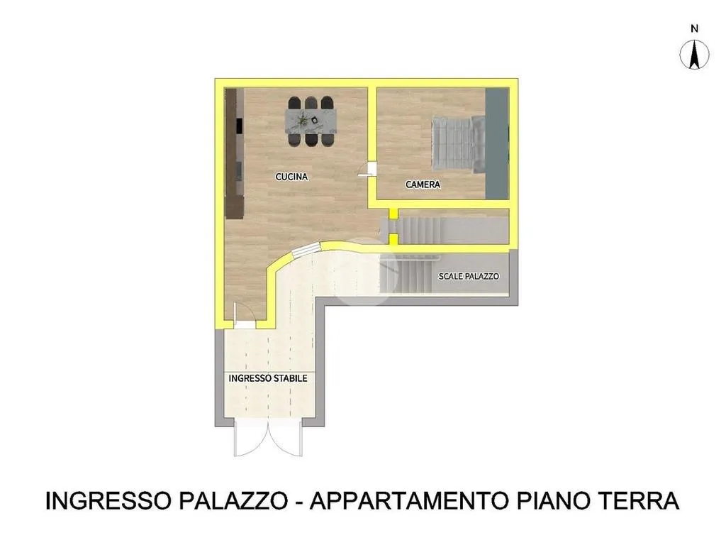 Planimetria - Palazzo with Multiple Units in Vico della Tofa, Naples
