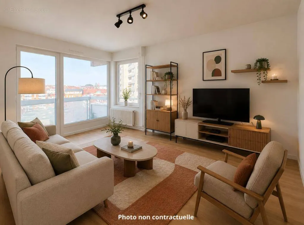 Soggiorno - 2-Bedroom Apartment with Balcony in Esplanade