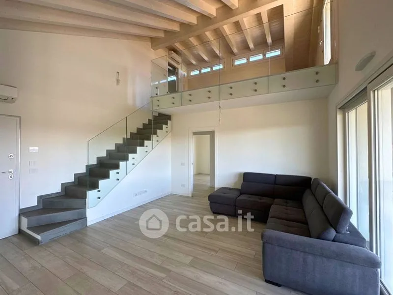 Séjour - Duplex Attico with Panoramic Terrace in Stezzano