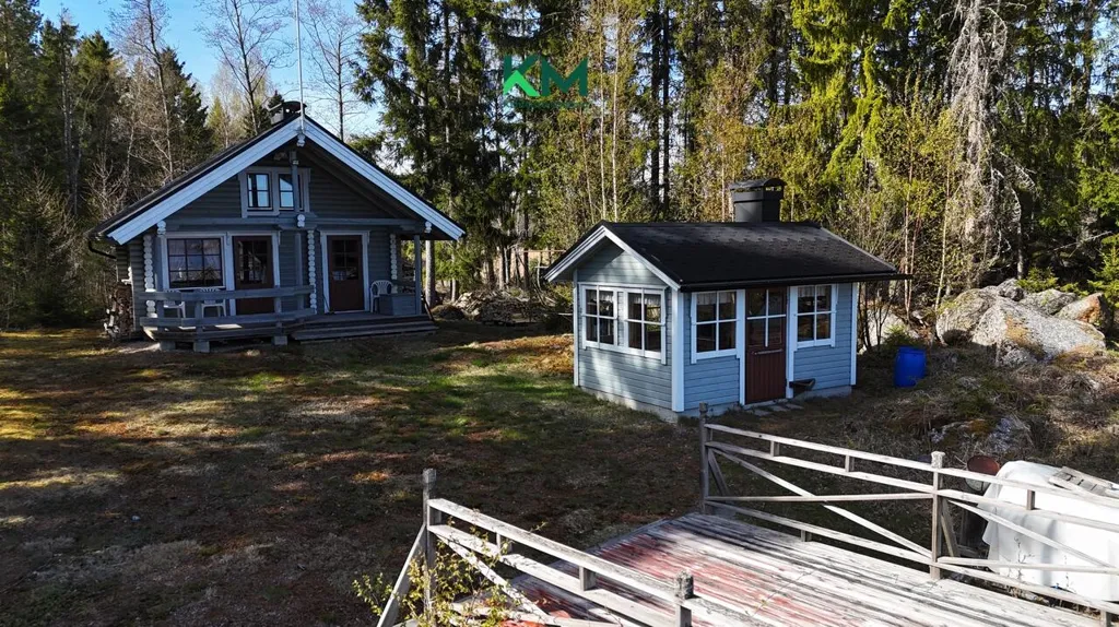 Aerial - Cottage with Private Sauna in Maksamaa
