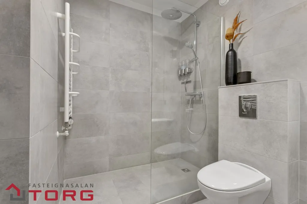 Bathrooms - Modernised Apartment with View in Grafarvogur