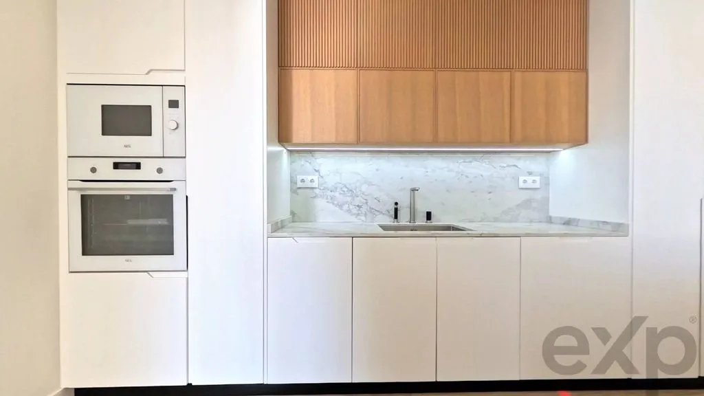 Köök - Luxury Flat with City View in Almancil