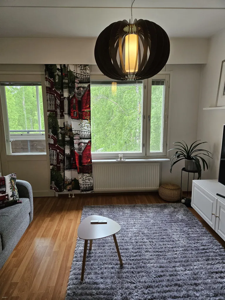 Séjour - Furnished Flat with Balcony in Oulu
