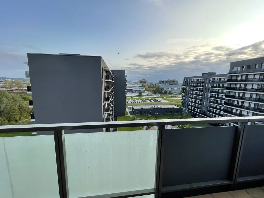 Balcon - Modernised Apartment with Park View in Verkiai