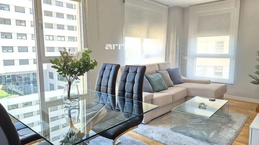 Séjour - Modern Flat with Pool in Quatre Carreres
