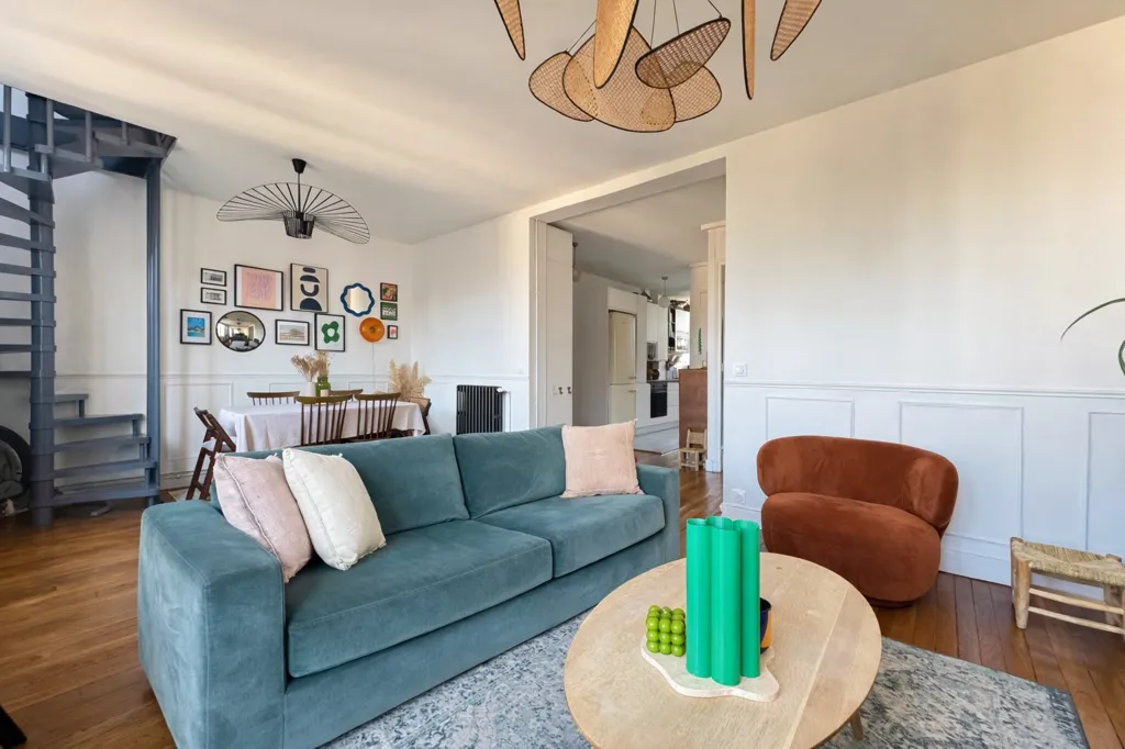 Soggiorno - Renovated Duplex in Quiet Impasse near Seine