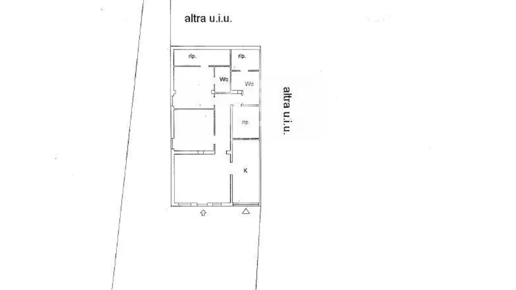 Plan - Trilocale with Private Garden in Tarquinia