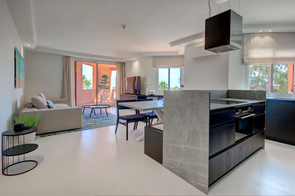 Köök - Apartment with Sea View in Estepona