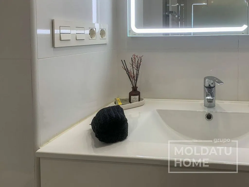 Salles de bain - Student-Friendly Flat with Central Heating in Iturrama