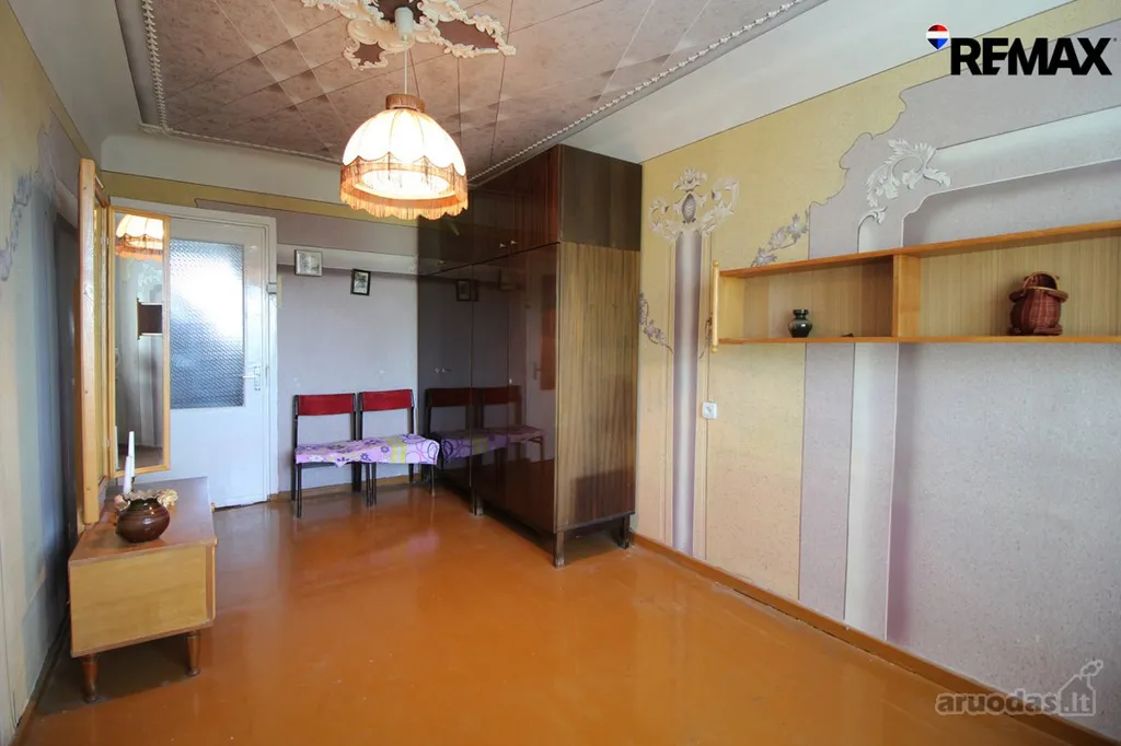 Living Room - 3-Bedroom Apartment with Balcony in Šiauliai Centre