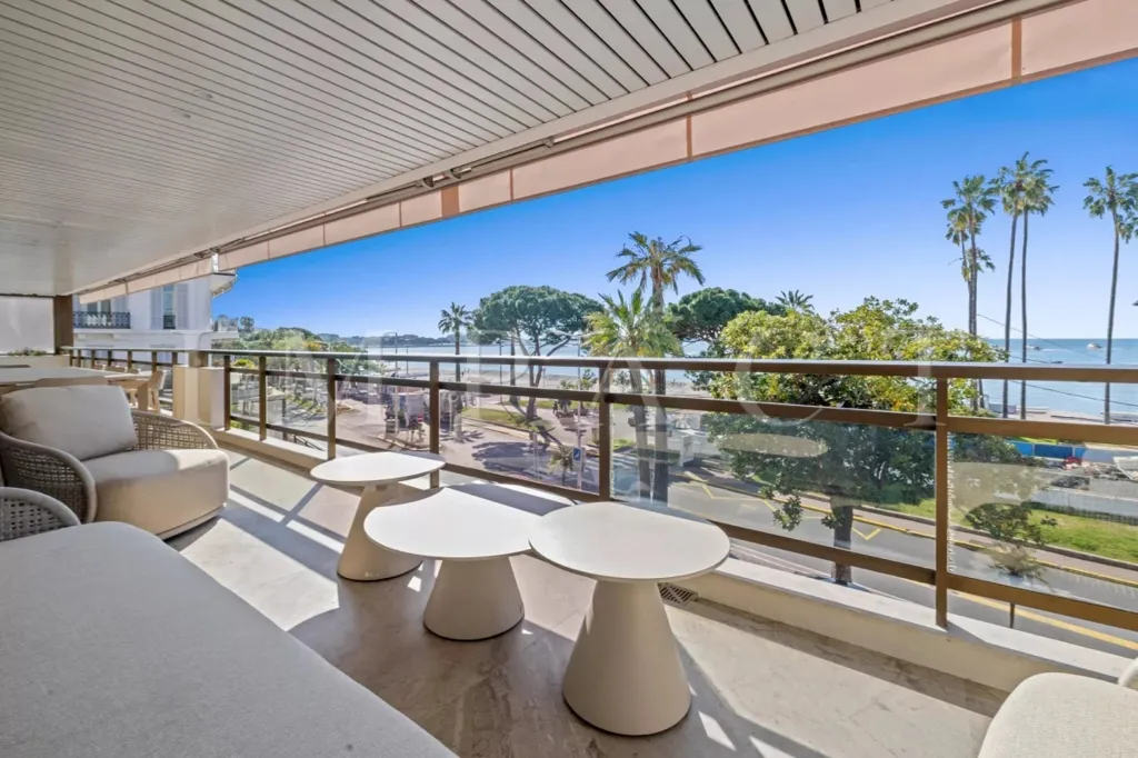 Balcon - Appartement de luxe avec terrasse à Cannes