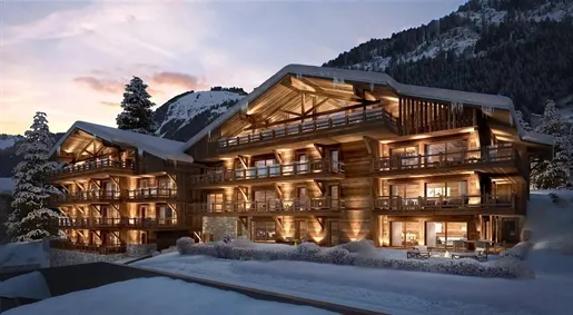 Extérieur - Appartement Neuf avec Balcon et Vue Montagne à Châtel