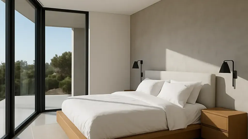 Bedrooms - Modern Villa with Pool in Forte Dei Marmi