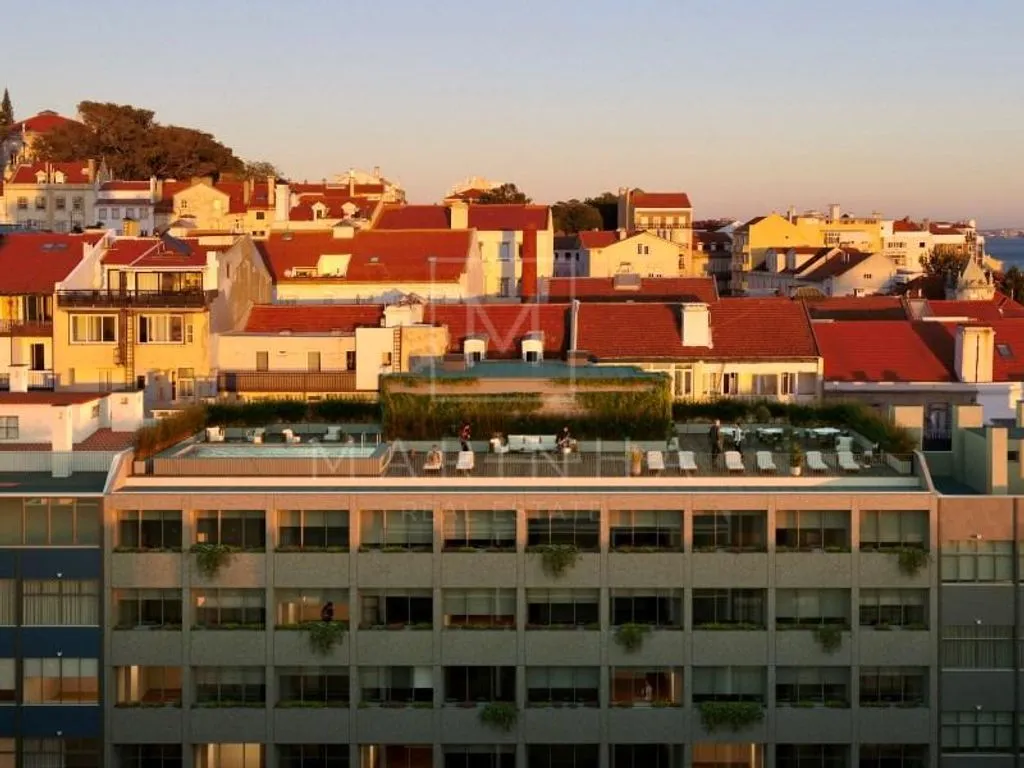 Vue aérienne - Luxury Apartment with Rooftop Pool in Lisbon