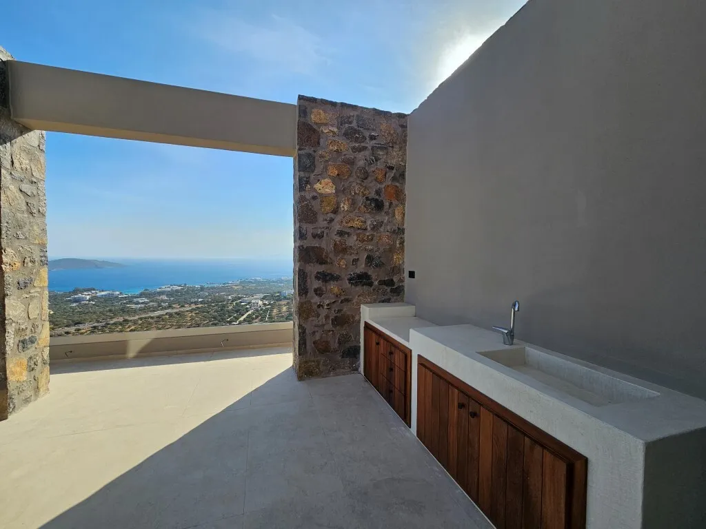 Terrasse - Villa with Sea View in Crete