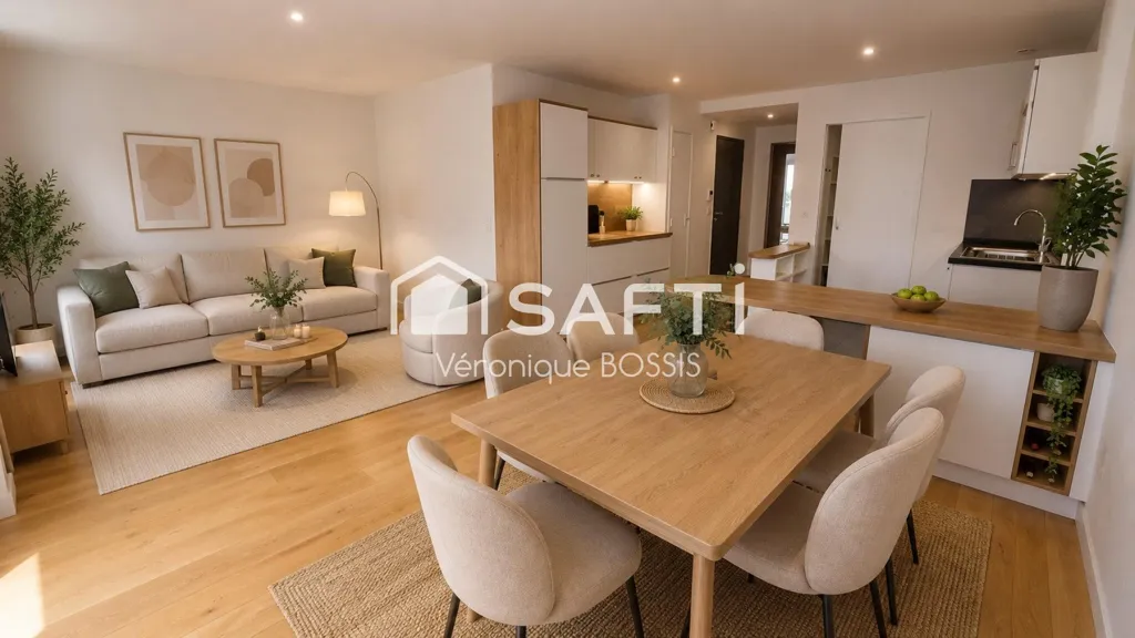 Séjour - Appartement T3 avec Parking au Pentagone de La Roche-sur-Yon