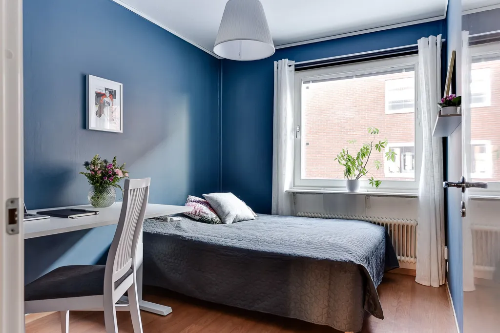 Bedrooms - Three-Bedroom Apartment with West-Facing Balcony in Umeå