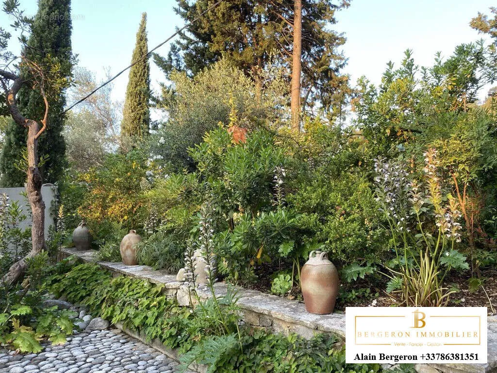Jardin - Villa avec SPA et Potentiel d'Agrandissement au Tignet