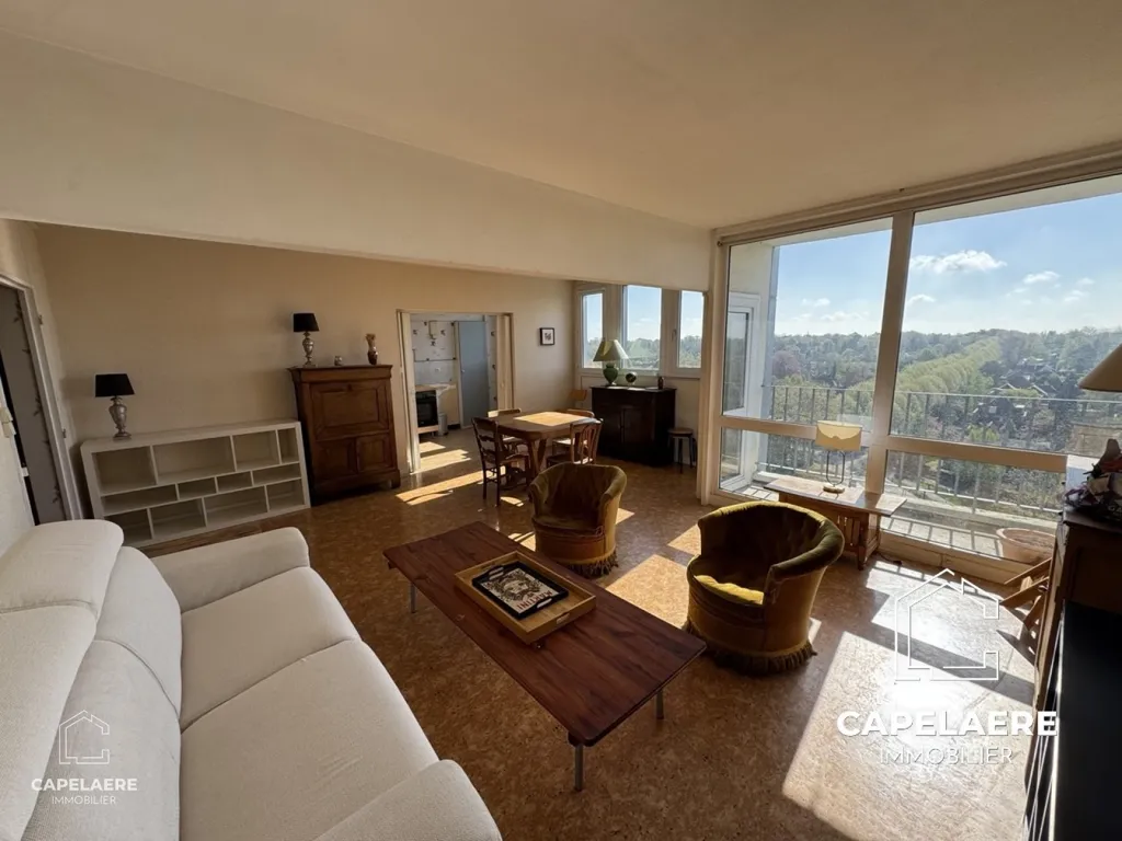 Séjour - Appartement avec Balcon et Garage au Pied du Parc Barbieux à Roubaix
