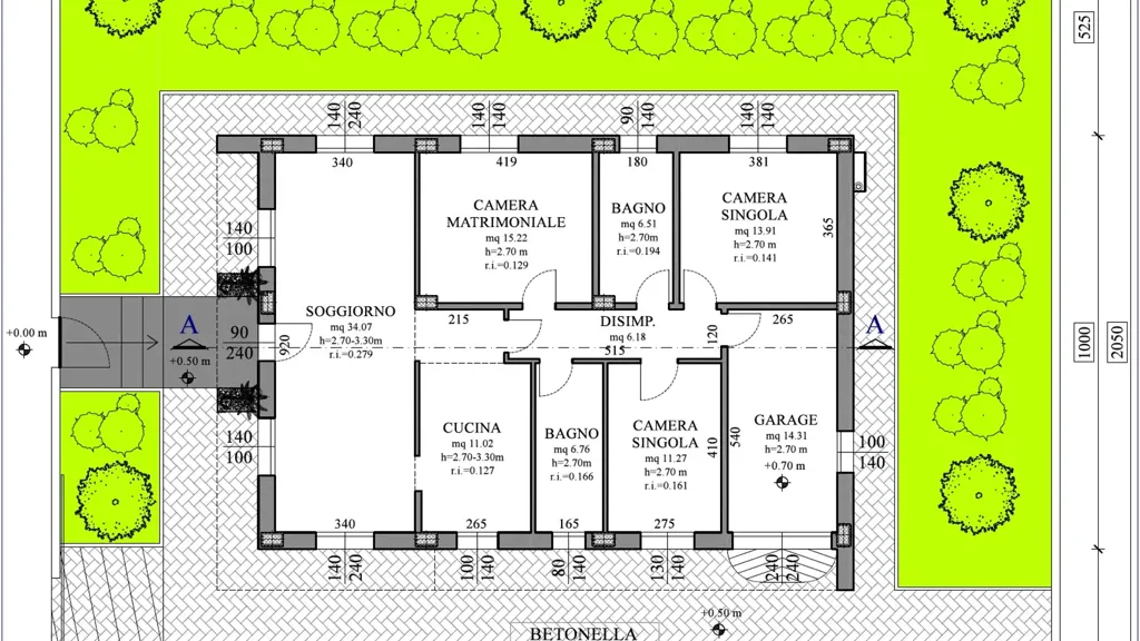 Planimetria - Newly Constructed Villa with Private Garden in Cesena