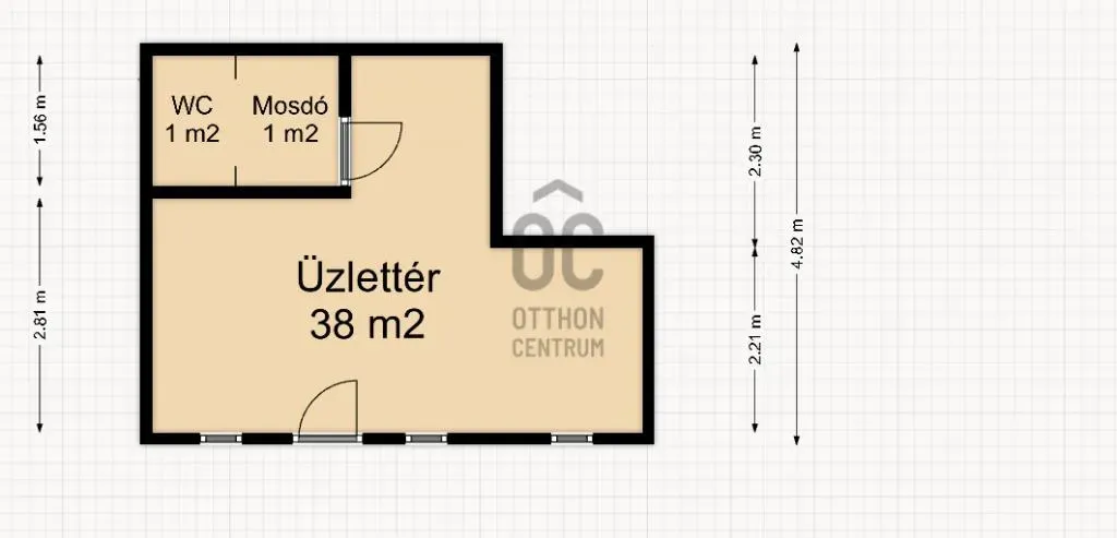 Planimetria - Commercial Unit with Western Orientation in Letenye