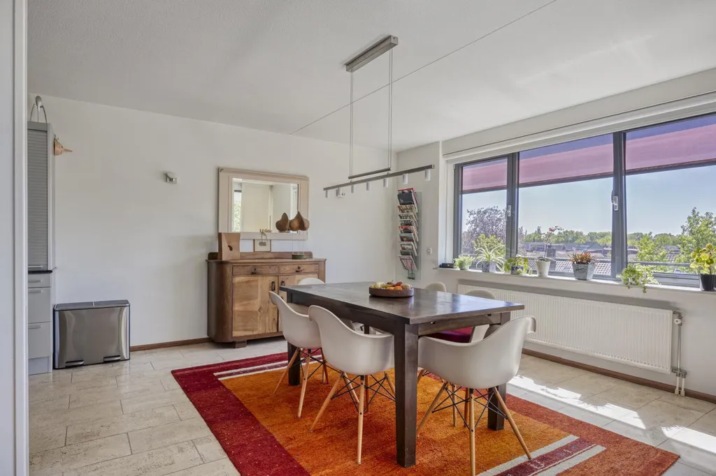 Dining Room - Light-Filled Apartment with Balcony in Central Tilburg
