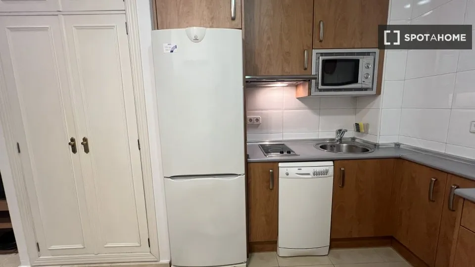 Köök - Furnished Studio in Universidad, Madrid