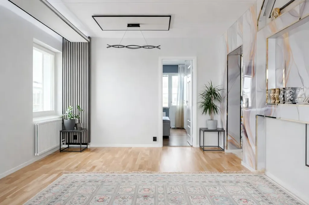 Elutuba - Four-Room Apartment with Double Balconies in Bjuv