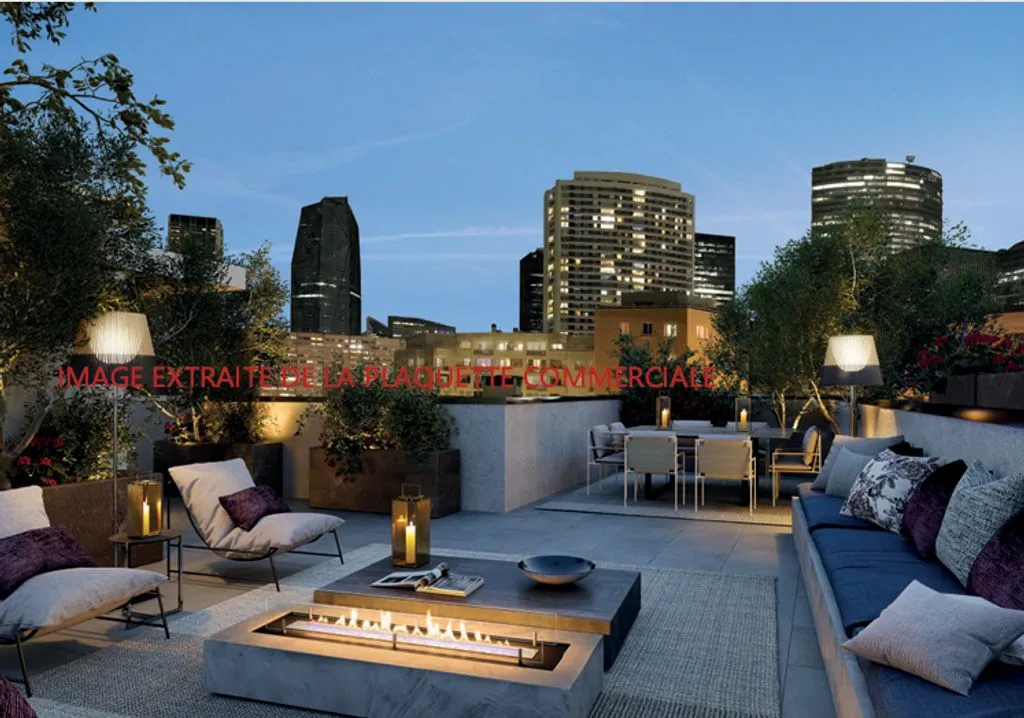 Terrasse - Appartement Luxe avec Parking à Puteaux