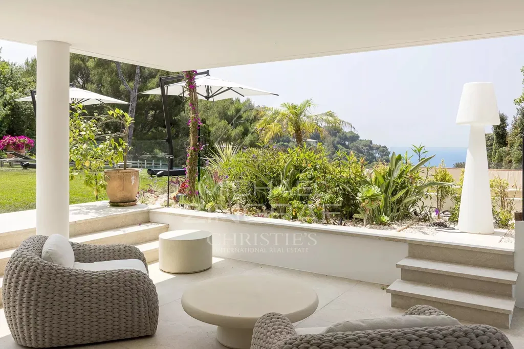 Terrasse - Villa de luxe avec vue mer à Cannes