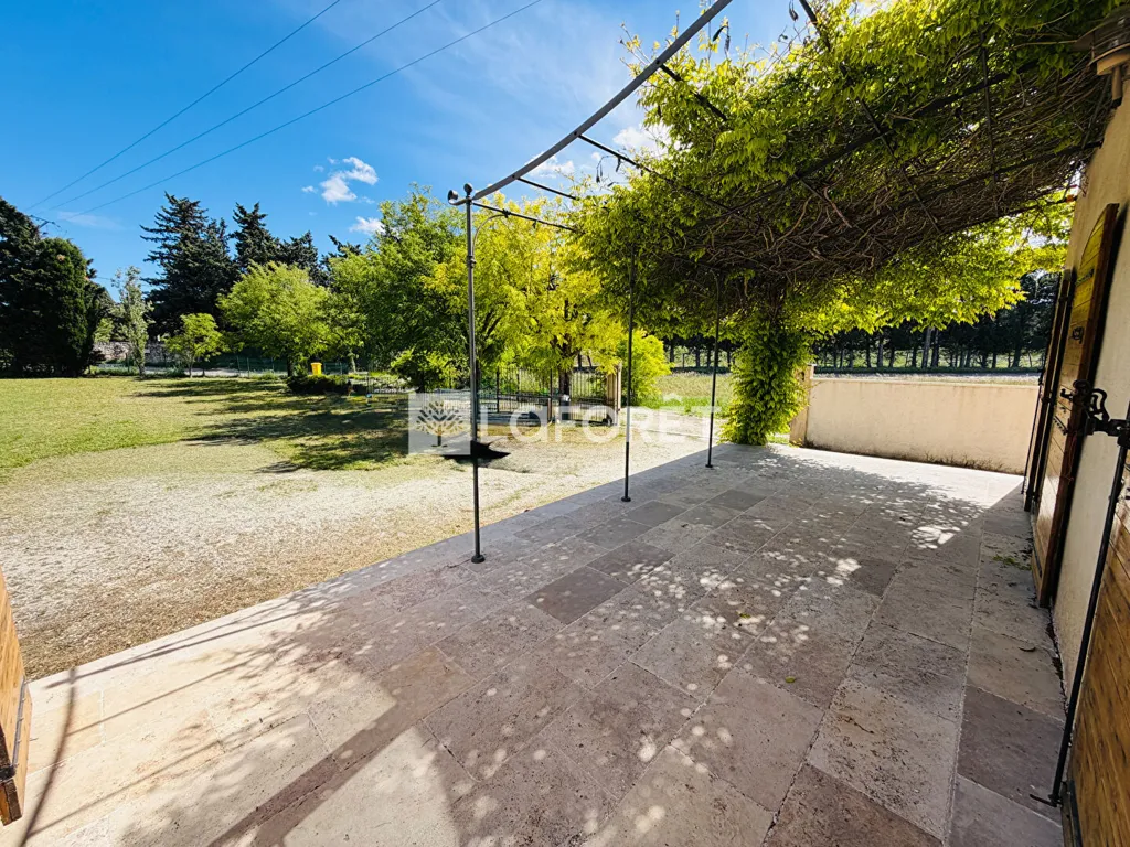 Terrace - Contemporary Villa with Terrace in Velleron