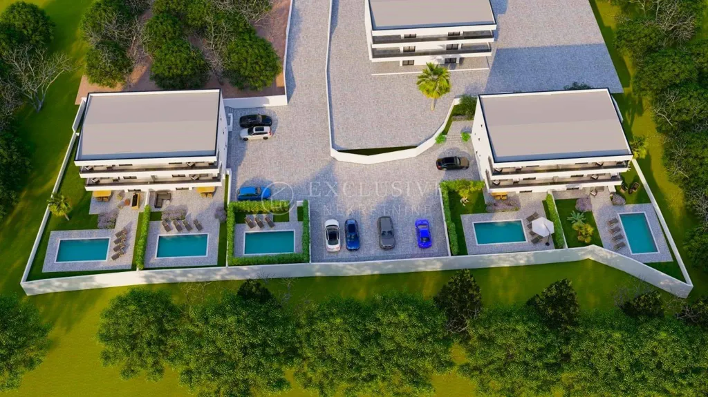 Vista aerea - Modern 2-Bed Apartment with Sea View in Malinska
