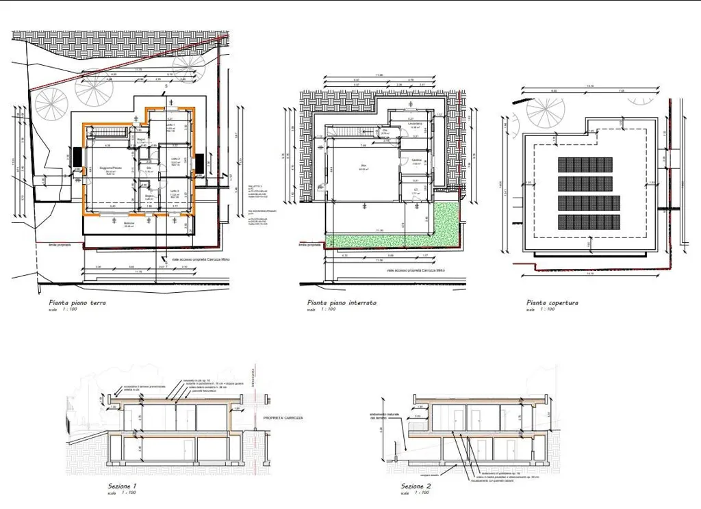 Plan - Luxury Villa with Panoramic View in San Paolo d'Argon